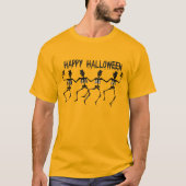 ハロウィンダンスするスケルトン Tシャツ (正面)