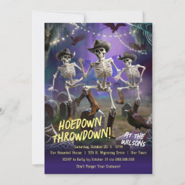 ハロウィンダンスパーティー、Hoedown Throwdown 招待状