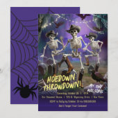 ハロウィンダンスパーティー、Hoedown Throwdown 招待状 (正面/裏面)