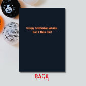 ハロウィンダーク白熱［赤熱］光を放つカボチャ誕生日パーティー 招待状