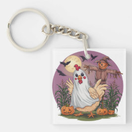 ハロウィンチキン#12デジタルアート キーホルダー