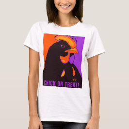 ハロウィンチックオアトリート ポップアートチキンTシャツ Tシャツ