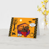 ハロウィンチョコレート実験室の吸血鬼 カード (黄色い花)