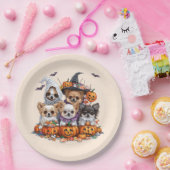 ハロウィンチワフアドッグス ペーパープレート (パーティー)