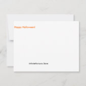 ハロウィンチワフアフラットカード カード (裏面)