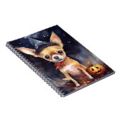 ハロウィンチワワとカボチャ怖 ノートブック (右側)