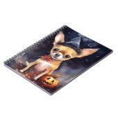 ハロウィンチワワとカボチャ怖 ノートブック (左側)