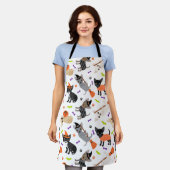 ハロウィンチワワ エプロン (着用した状態)