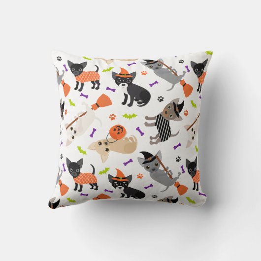 ハロウィンチワワ クッション (裏面)