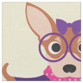 ハロウィンチワワ ファブリック (クローズアップ)