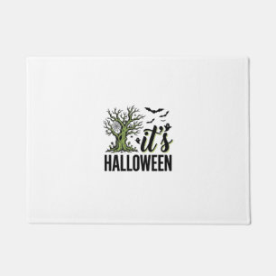 ハロウィンツリー ハロウィン ヴィンテージ スプーキー_1 ドアマット
