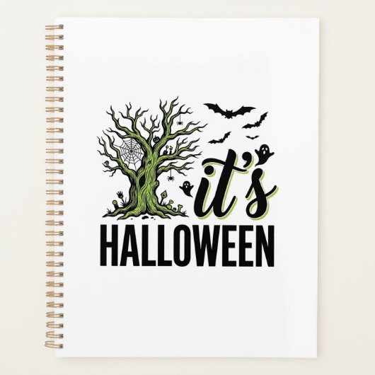 ハロウィンツリー  ハロウィン ヴィンテージ スプーキー_1 プランナー手帳 (正面)