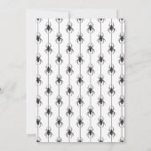 ハロウィンツー不気味誕生日ブルーパンプキンス 招待状 (裏面)