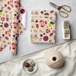 ハロウィンティーパーティー包装紙 ラッピングペーパー