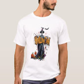 ハロウィンティー落書きアートハロウィン クール Tシャツ (正面)