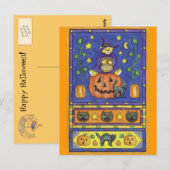 ハロウィンテディベアポストカード ポストカード (正面/裏面)
