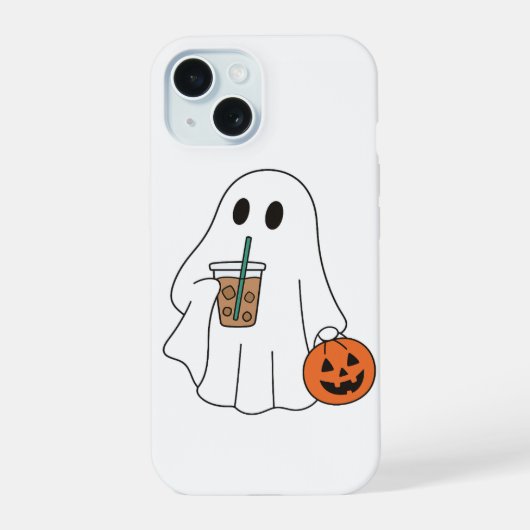 ハロウィンテーマのスマホケース iPhone 15ケース (裏面)