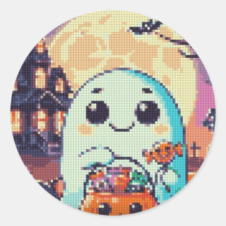 ハロウィンテーマステッカー ラウンドシール
