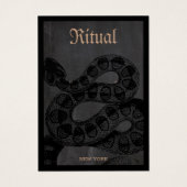 ハロウィンテーマスネークイヤリングディスプレイカード (正面)