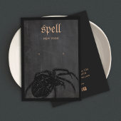 ハロウィンテーマスパイダーイヤリングディスプレイカード