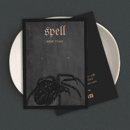 ハロウィンテーマスパイダーイヤリングディスプレイカード