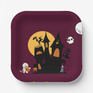 ハロウィンテーマペーパープレート ペーパープレート