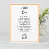 ハロウィンテーマ結婚のテーブル座席表 (スタンド正面)