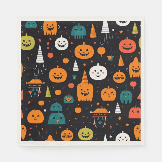 ハロウィンテーマ スタンダードランチョンナプキン (正面)