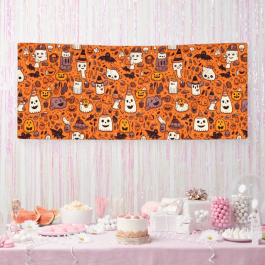 ハロウィンテーマ 横断幕 (パーティー)