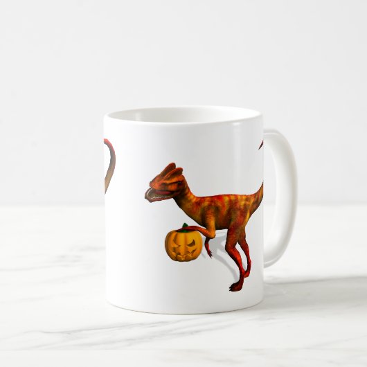 ハロウィンディロフォサウルス コーヒーマグカップ (正面右)
