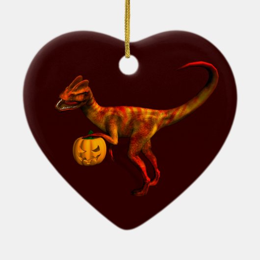 ハロウィンディロフォサウルス セラミックオーナメント (裏面)