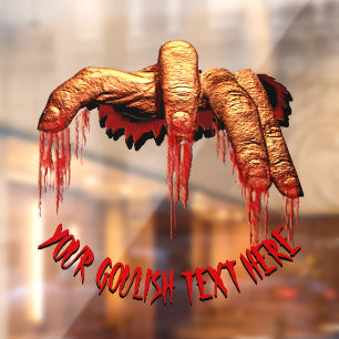 ハロウィンデカールカスタムズゴリーゾンビウィンドウデカール ウィンドウサイン