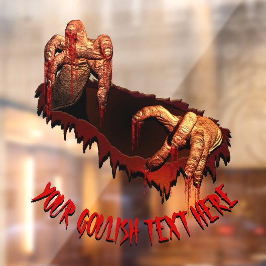 ハロウィンデカールカスタムズゴリーゾンビウィンドウデカール ウィンドウサイン (シート2)