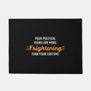 ハロウィンデザインの政治愛好家 ドアマット