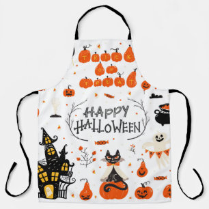 ハロウィンデザインの要素。ハロウィーンのクリップアート エプロン