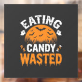 ハロウィンデザイン お菓子を食べ過ぎ_1 ウィンドウサイン (シート2)