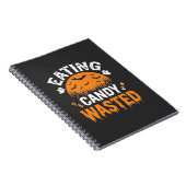 ハロウィンデザイン お菓子を食べ過ぎ_1 ノートブック (右側)
