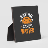 ハロウィンデザイン お菓子を食べ過ぎ_1 フォトプラーク (正面)