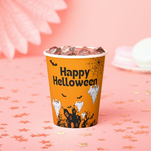 ハロウィンデザイン 紙コップ (インサイチュ)