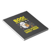 ハロウィンデザイン 郵便局員ゴーストモード_1 ノートパッド (アングル)