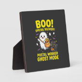 ハロウィンデザイン 郵便局員ゴーストモード_1 フォトプラーク (正面)