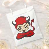 ハロウィンデビルピンガール フェイバーバッグ (クリップ留めされた状態)