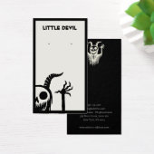 ハロウィンデーモンスカルイヤリングディスプレイカード (デスク)