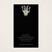 ハロウィンデーモンスカルイヤリングディスプレイカード (裏面)