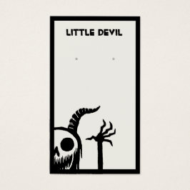 ハロウィンデーモンスカルイヤリングディスプレイカード