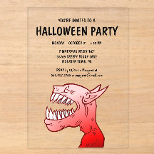 ハロウィンデーモンパーティー招待状