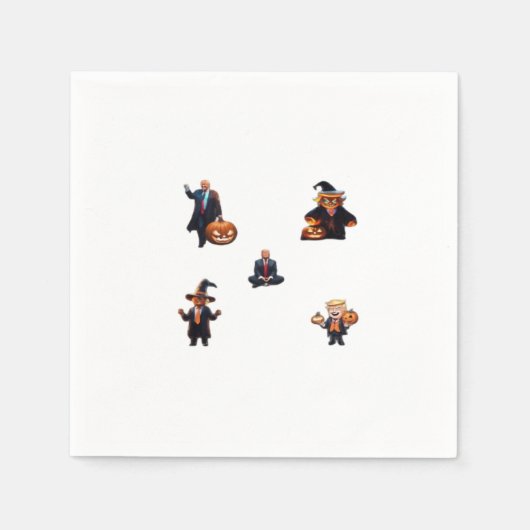 ハロウィンデー – トランプキンクラシック スタンダードカクテルナプキン (正面)