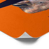 ハロウィントッド顔ウィッチパーソナライズされた ポスター (角)