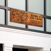 ハロウィントランクまたはブラックオレンジを治療パーソナライズされた 横断幕 (ビルの外側)