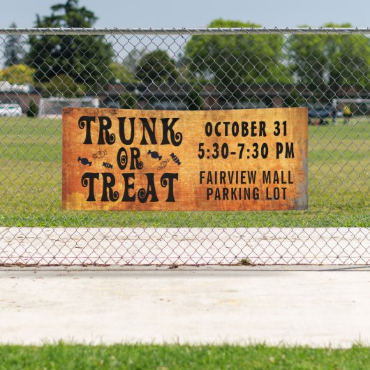 ハロウィントランクまたはブラックオレンジを治療 横断幕 (インサイチュ)